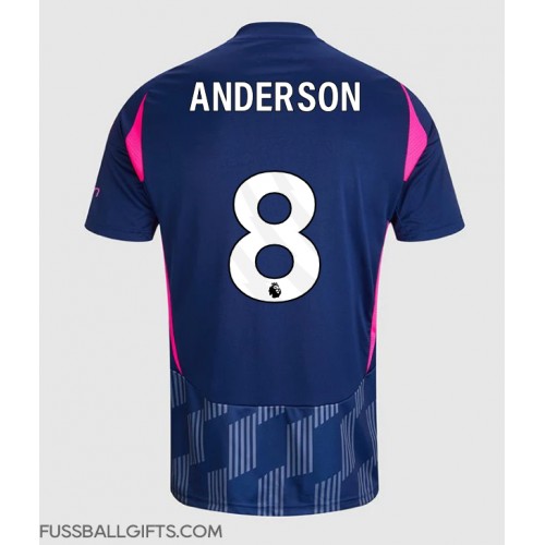 Nottingham Forest Elliot Anderson #8 Fußballbekleidung Auswärtstrikot 2024-25 Kurzarm